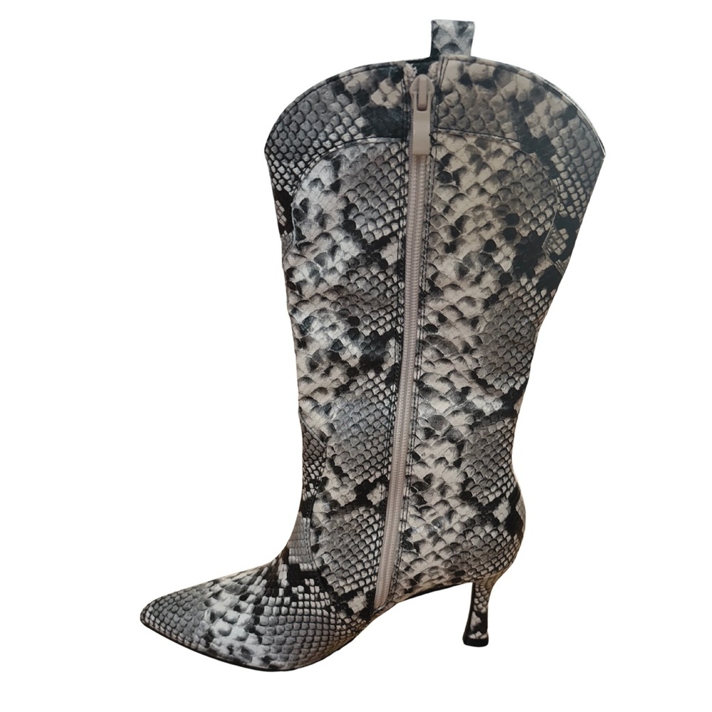 🐍 Top Moda Snakeskin Print Boots | Size 6 | New Without Box 👢✨